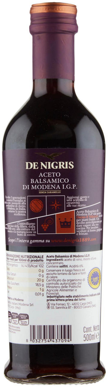 Aceto Balsamico di Modena IGP 500 ml - 2