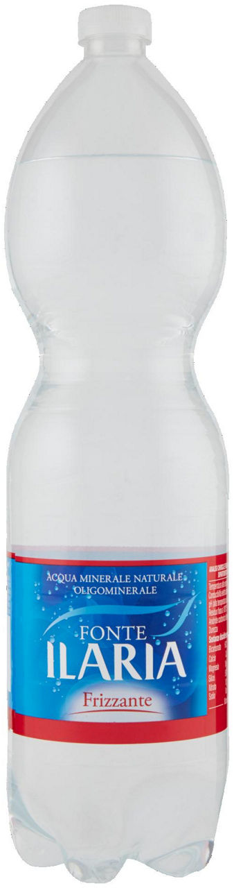 Acqua oligominerale fonte ilaria frizzante bottiglia pet lt. 1,5