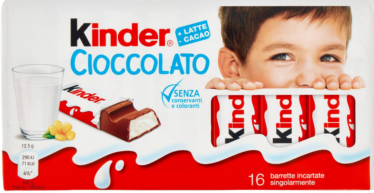 Kinder cioccolato  t16 scatola gr.200