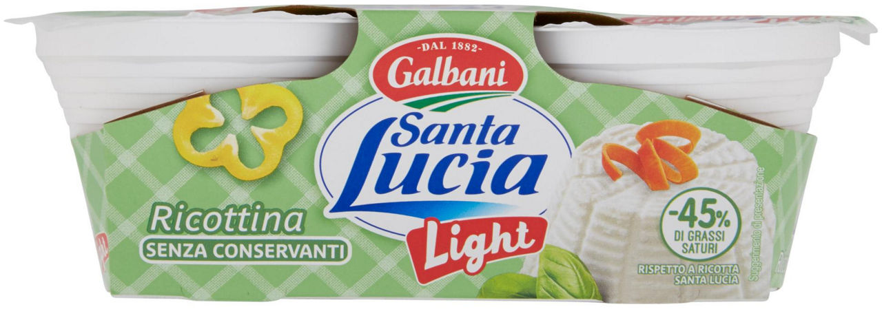 RICOTTA LIGHT SANTA LUCIA GALBANI VASCHETTA PZ 2 G 180 - 5