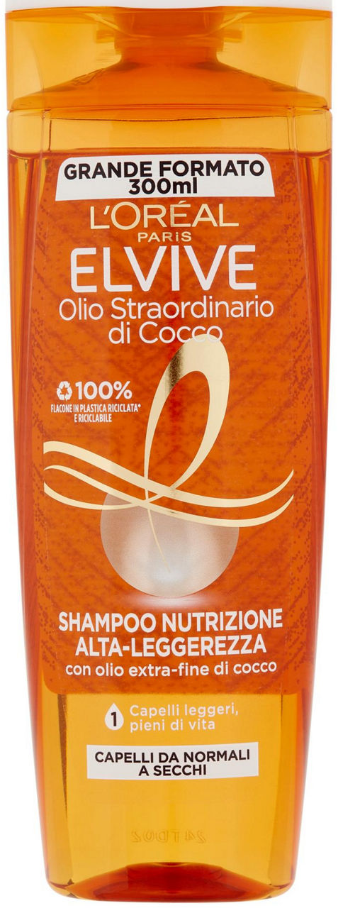 Shampoo l'oreal elvive olio straordinario cocco ml300