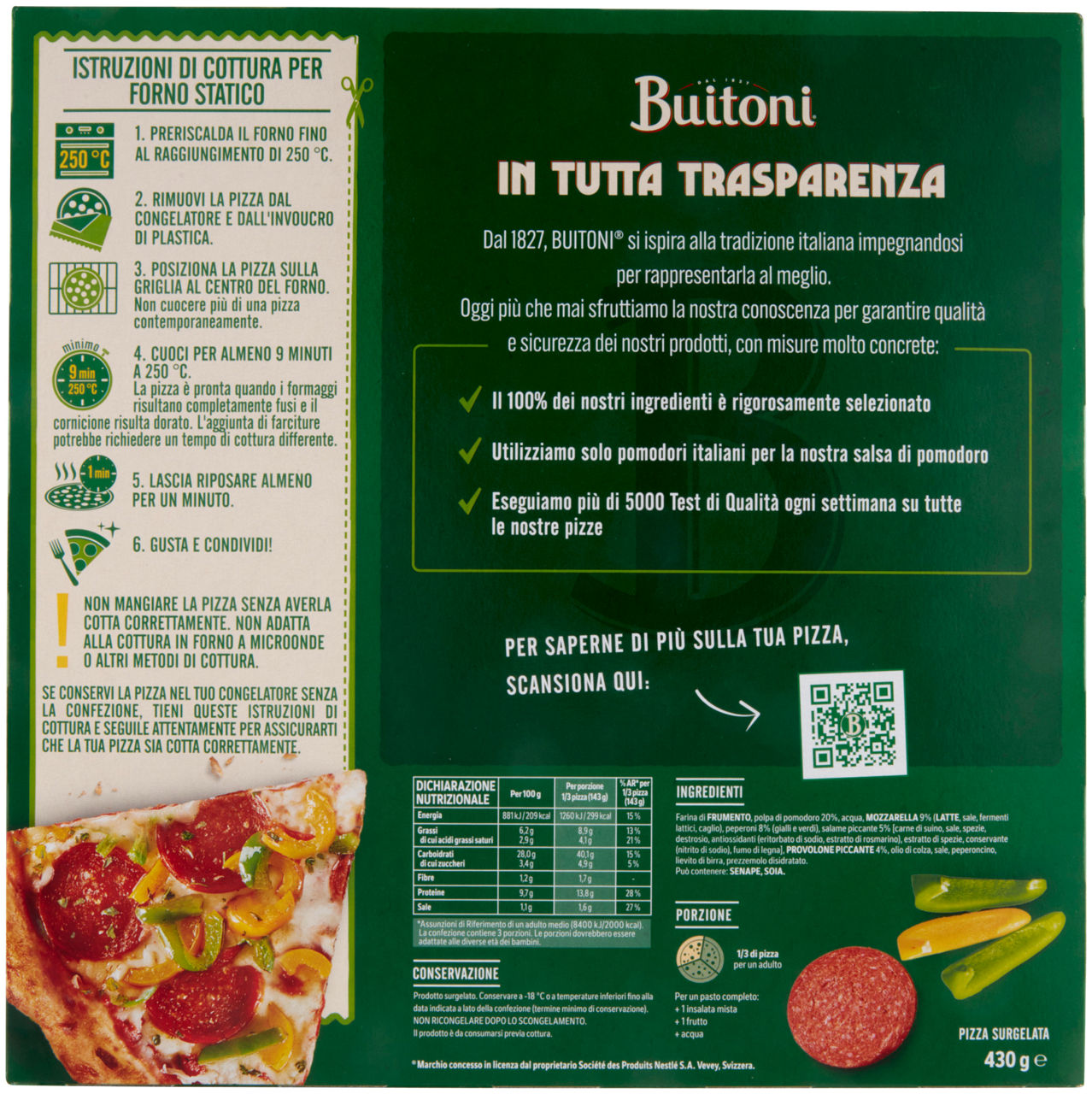 PIZZA DIAVOLA BELLA NAPOLI BUITONI SCATOLA G 430 - 5