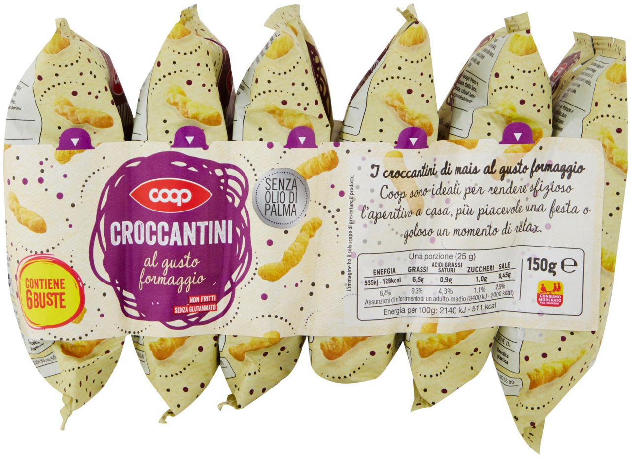 Croccantini al gusto formaggio 6 x 25 g - 1