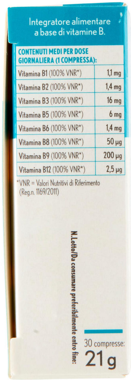 Integratore vitamine b complex 30 compresse - Immagine 31