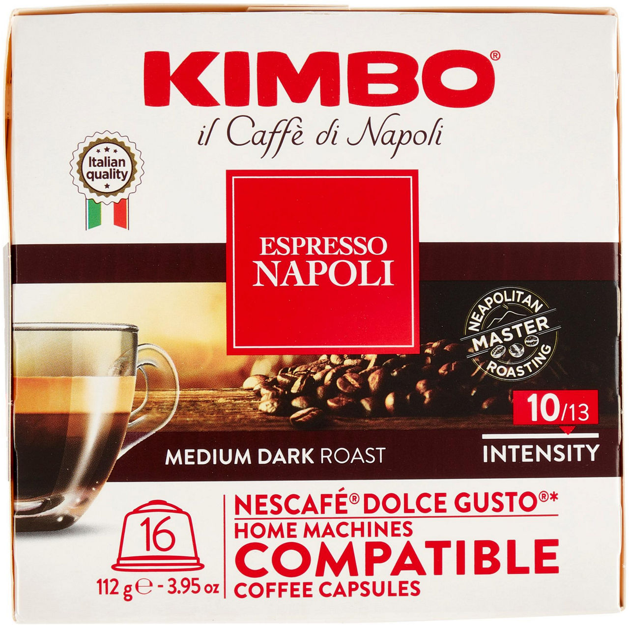 CAPSULE COMPATIBILI DOLCE GUSTO CAFFE' KIMBO NAPOLI PZ 16 X G 112 - 3