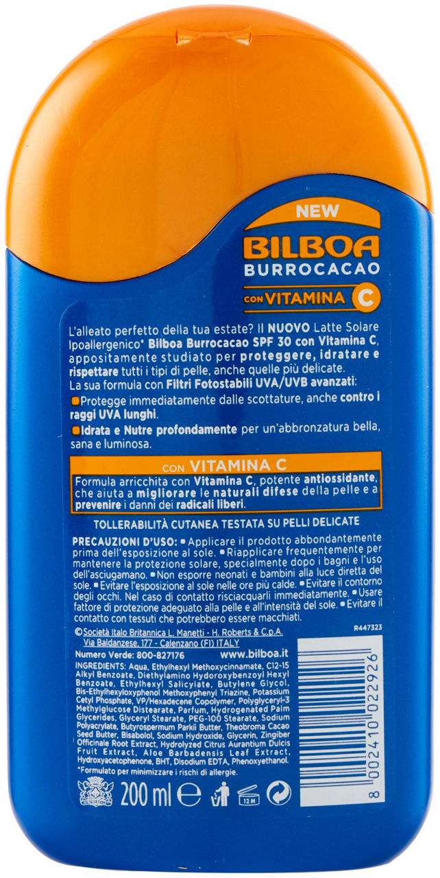 Burrocacao Pelli Delicate SPF 30 Alta con Vitamina C 200 ml - 2