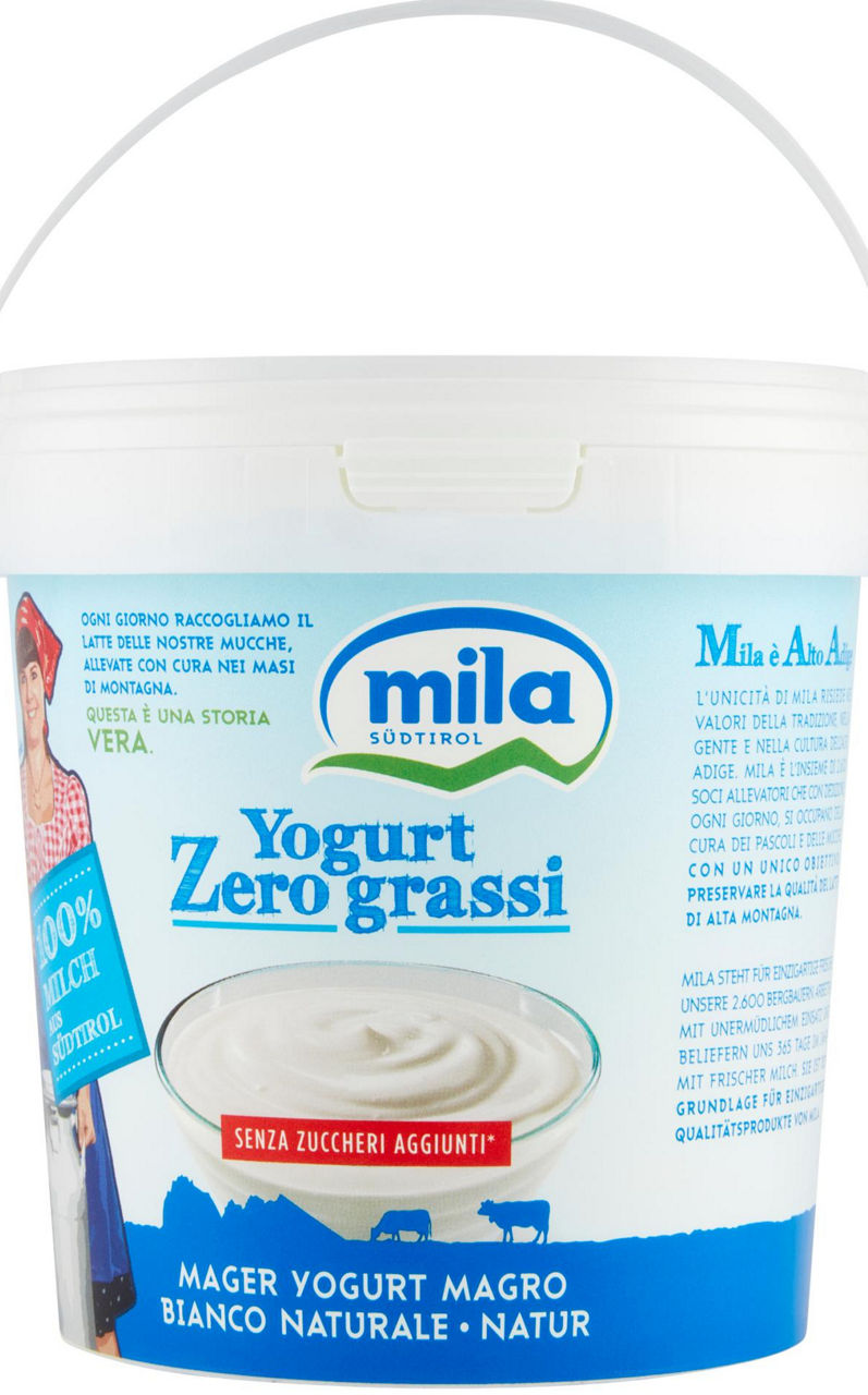 Yogurt bianco zero grassi 1 kg - Immagine 01