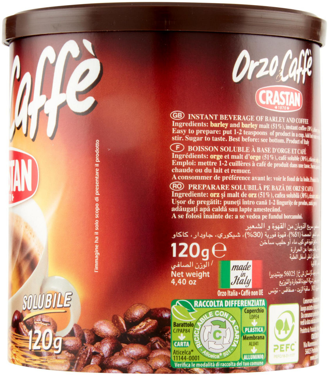 ORZO & CAFFE' SOLUBILE CRASTAN BARATTOLO GR.120 - 3