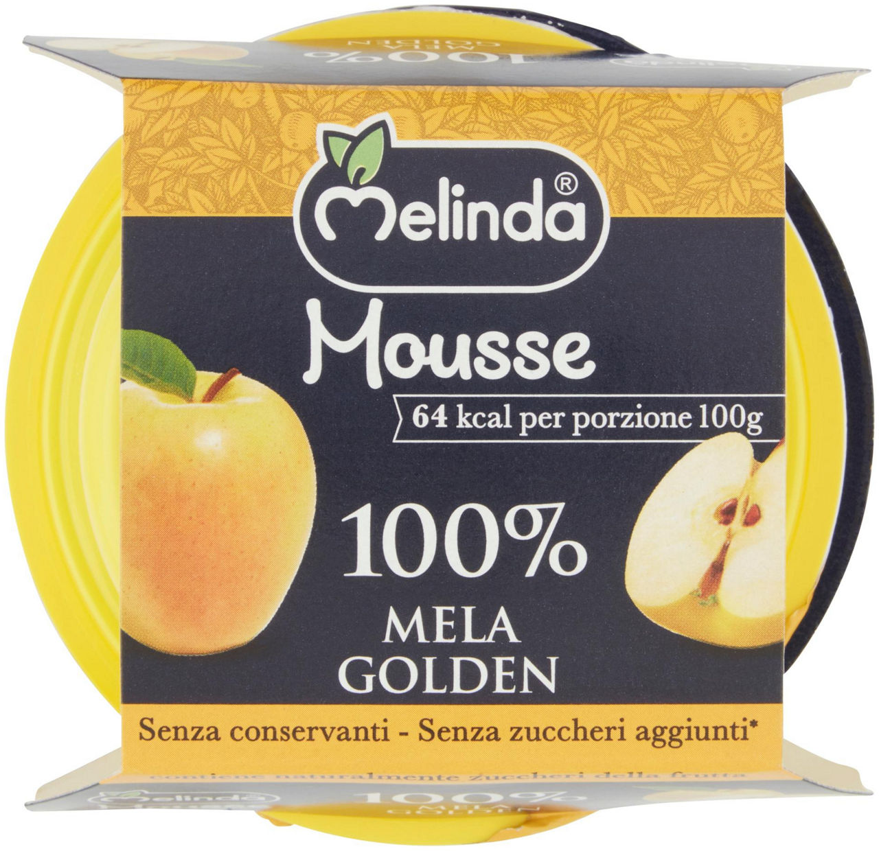 Mousse 100% mela golden 2 x 100 g