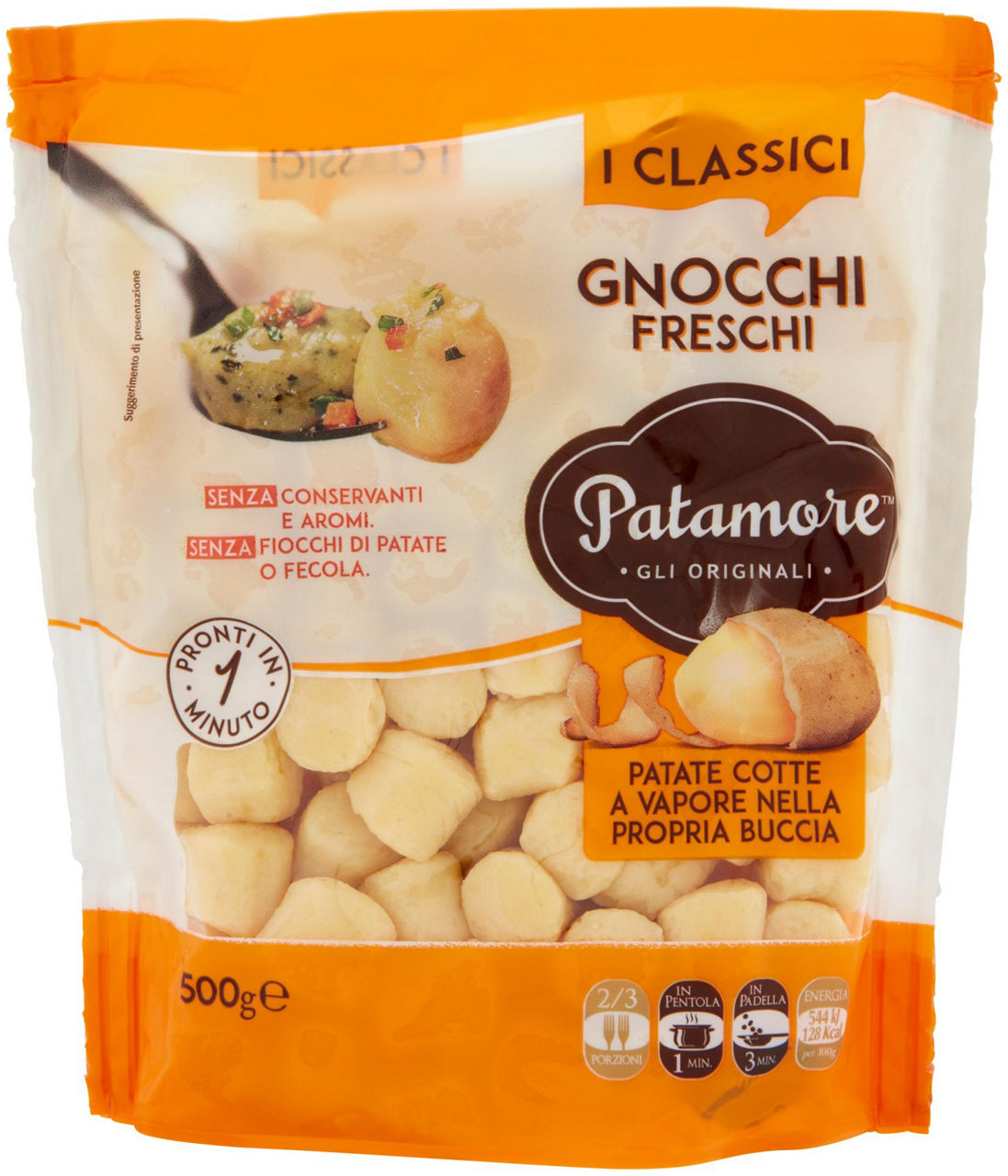 Gnocchi freschi di patate patamore busta g 500