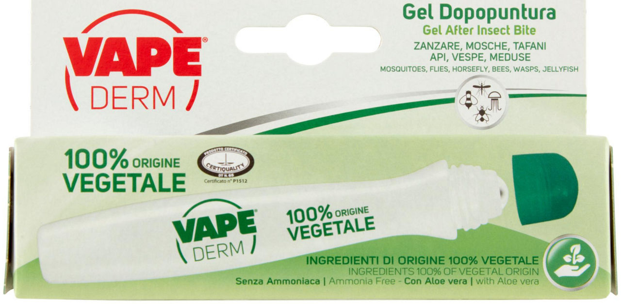 Dopopuntura gel vape derm 100%origine vegetale ml 10
