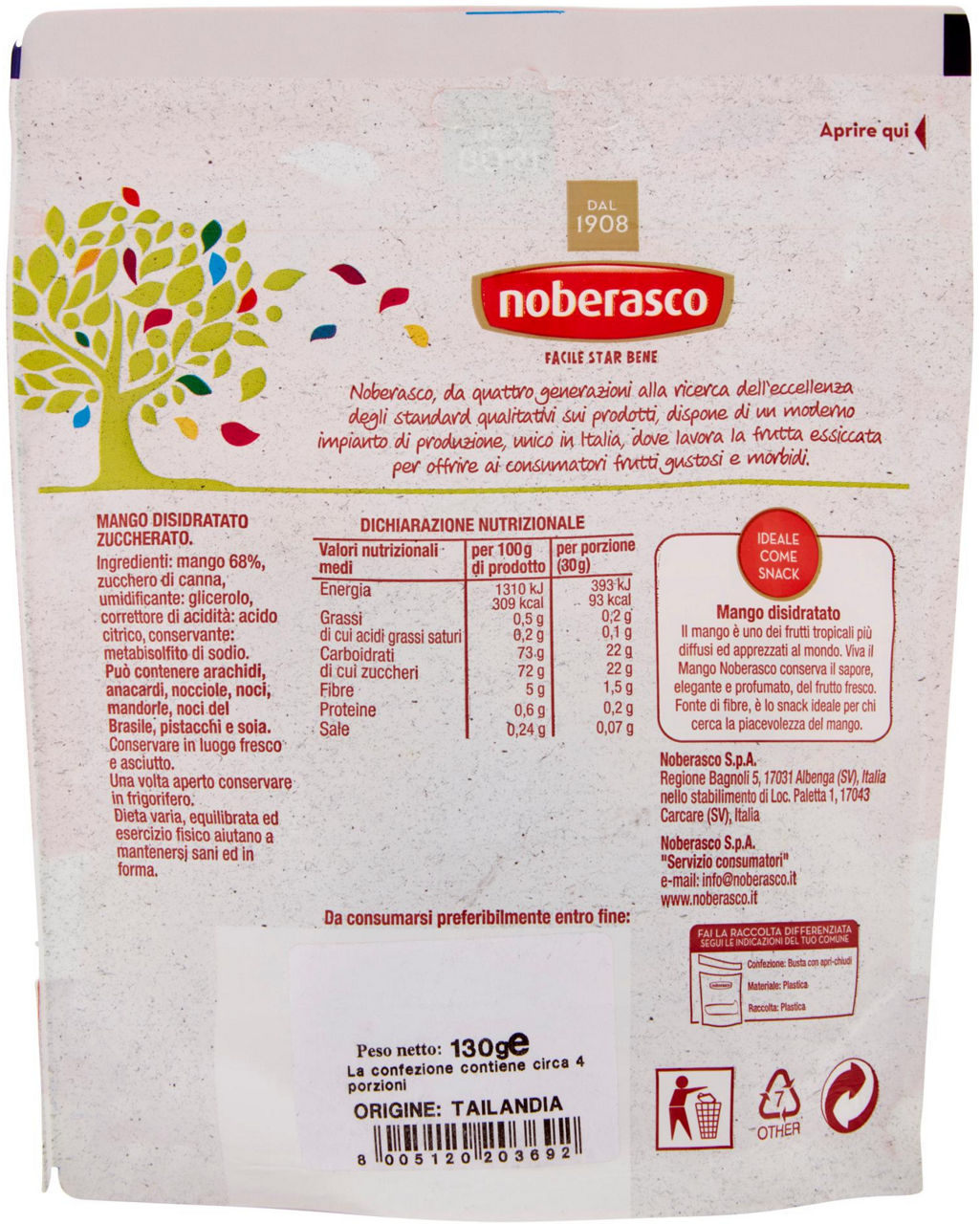 Mango disidratato zuccherato 130 gr - Immagine 21