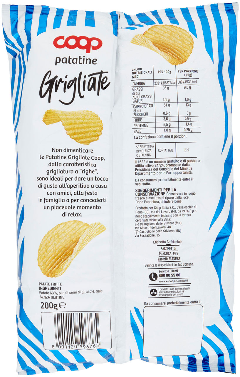Patatine Grigliate 200 g - 2