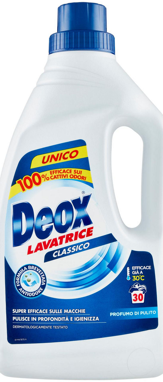 Detersivo lavatrice liquido deox classico 30 lv. l.1,5