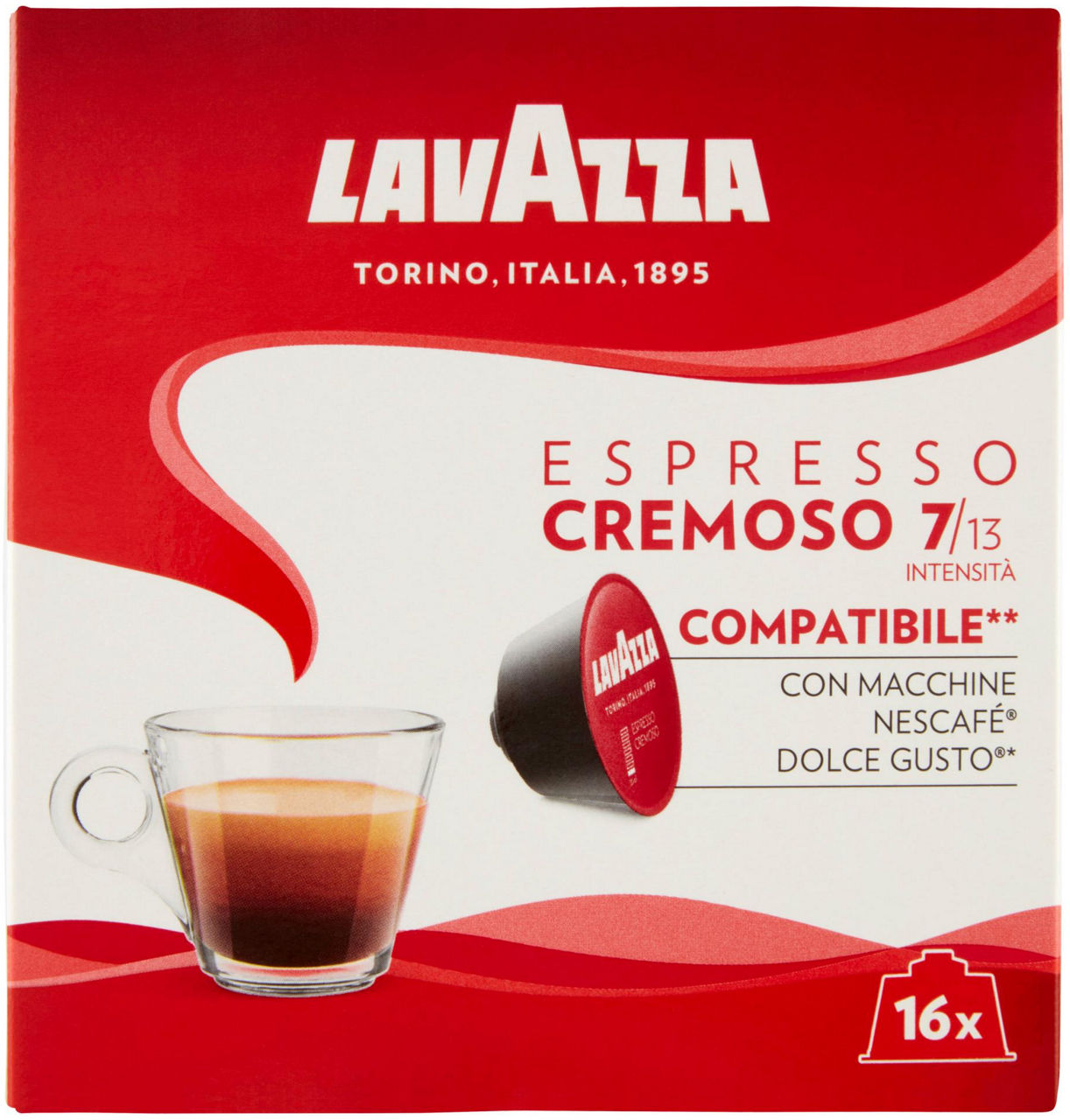 Capsule lavazza espresso cremoso compatibile con macchine nescafé dolce gusto  nr.16