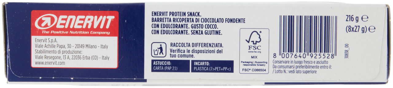 SNACK COCCO ENERVIT PROTEIN G27X8 - Immagine 111