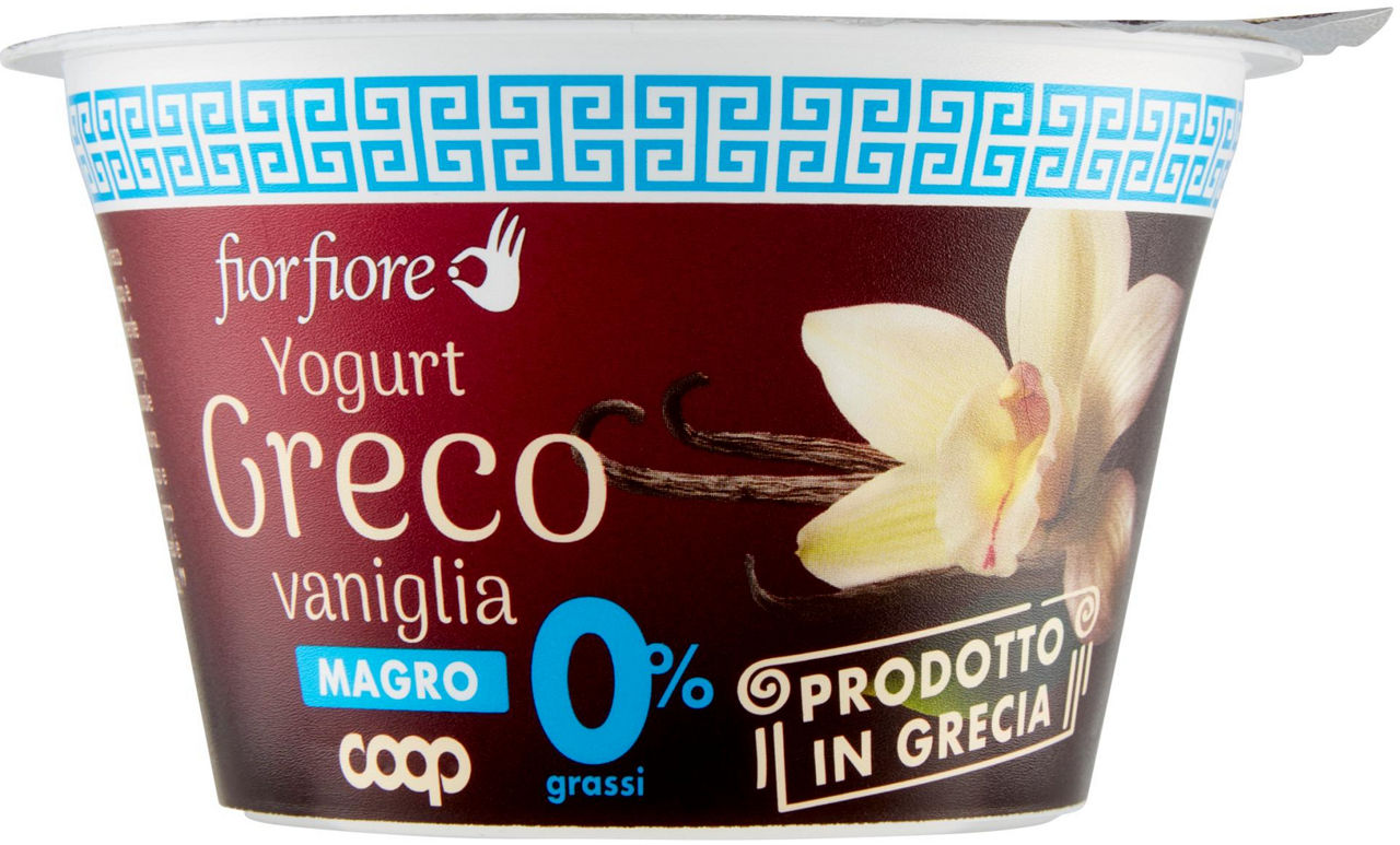 Yogurt greco magro vaniglia fior fiore coop g 170