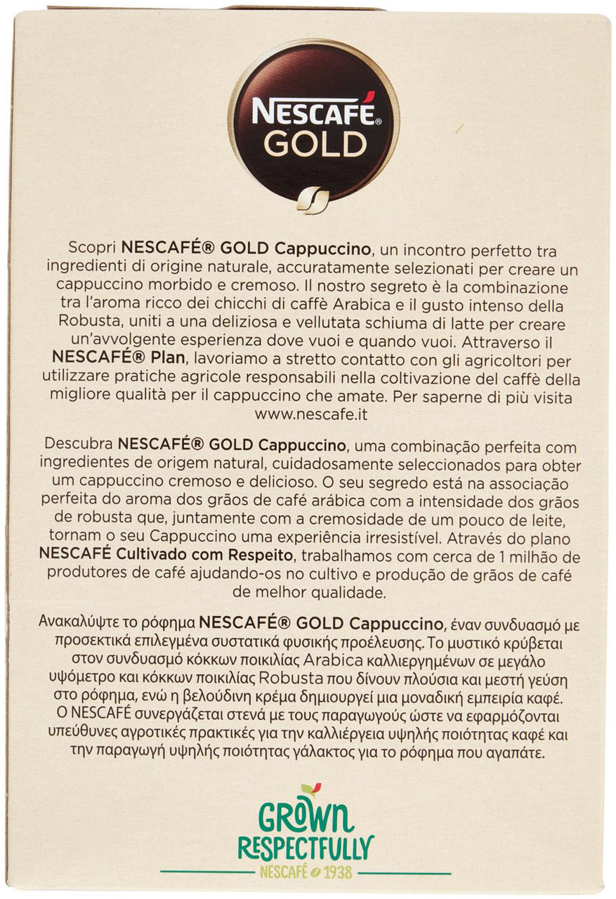 NESCAFE' GOLD CAPPUCCINO SCATOLA 10 BUSTE GR.140 - 2