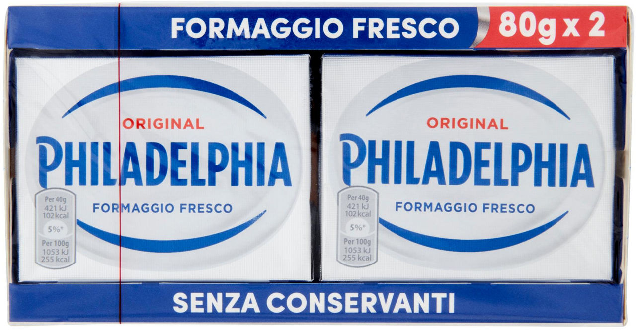 Philadelphia original formaggio fresco spalmabile - 80g x 2
