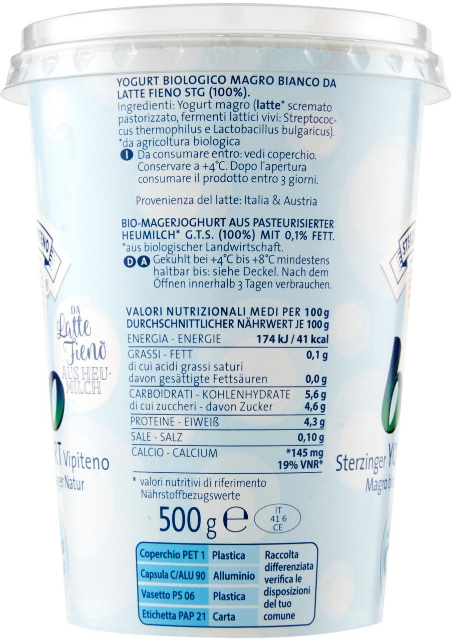 Yogurt bianco magro bio 500 gr - Immagine 31