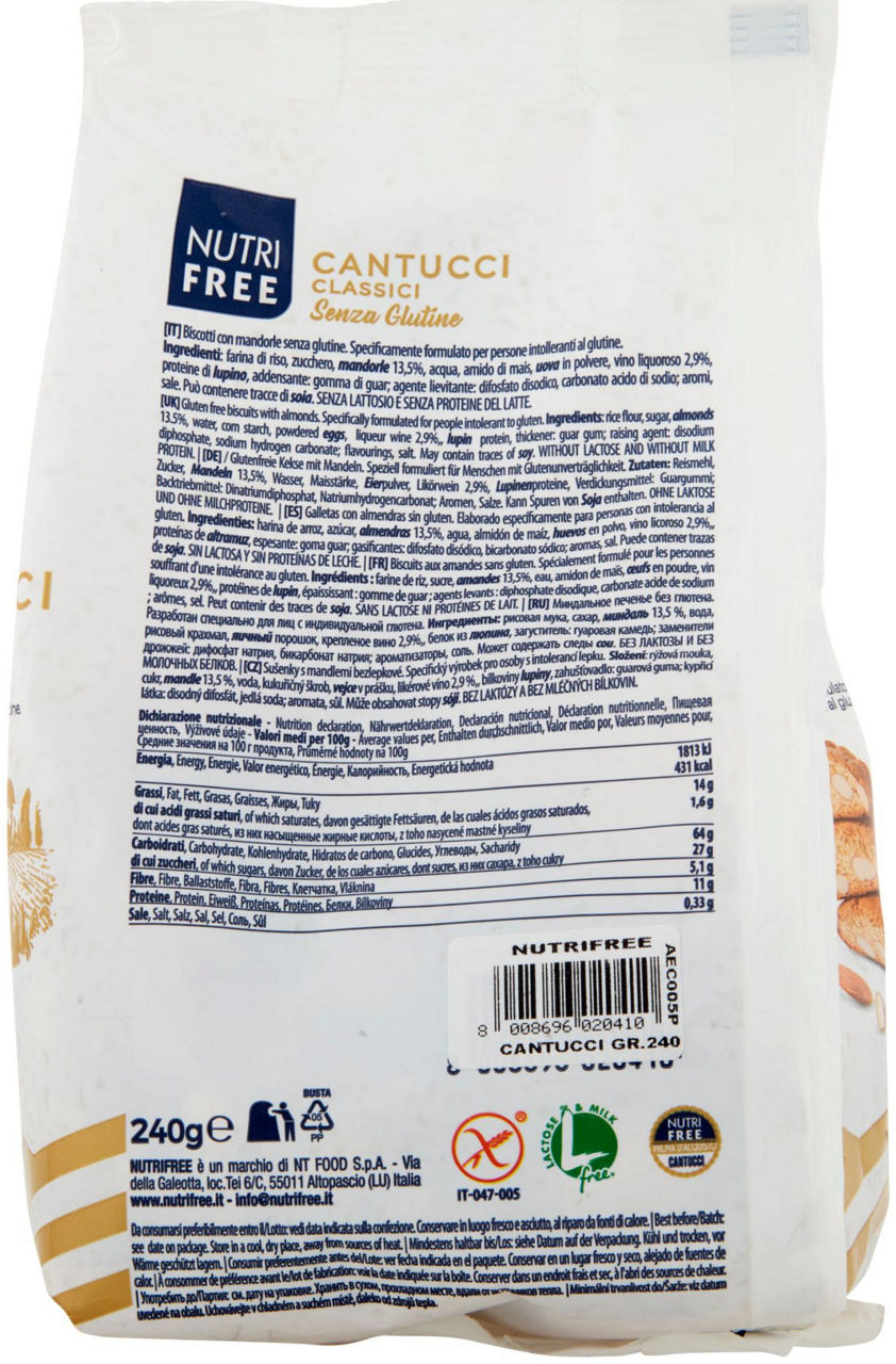 CANTUCCI S/GLUTINE NUTRIFREE G240 - 2