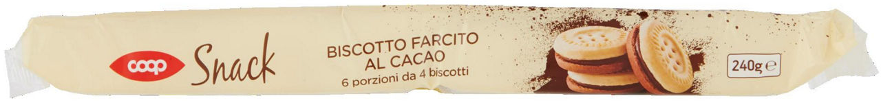 Snack Biscotto Farcito al Cacao 6 x 40 g - 5