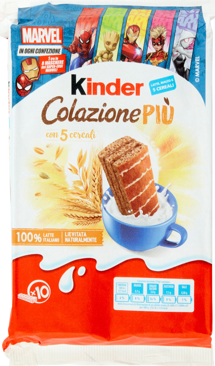 Kinder Colazione Più con 5 cereali 10 x 29 g - 1