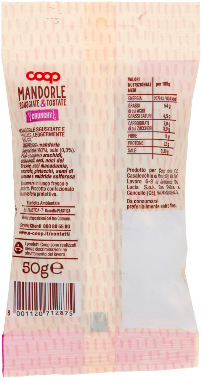 Mandorle sgusciate e tostate 50 gr - Immagine 21