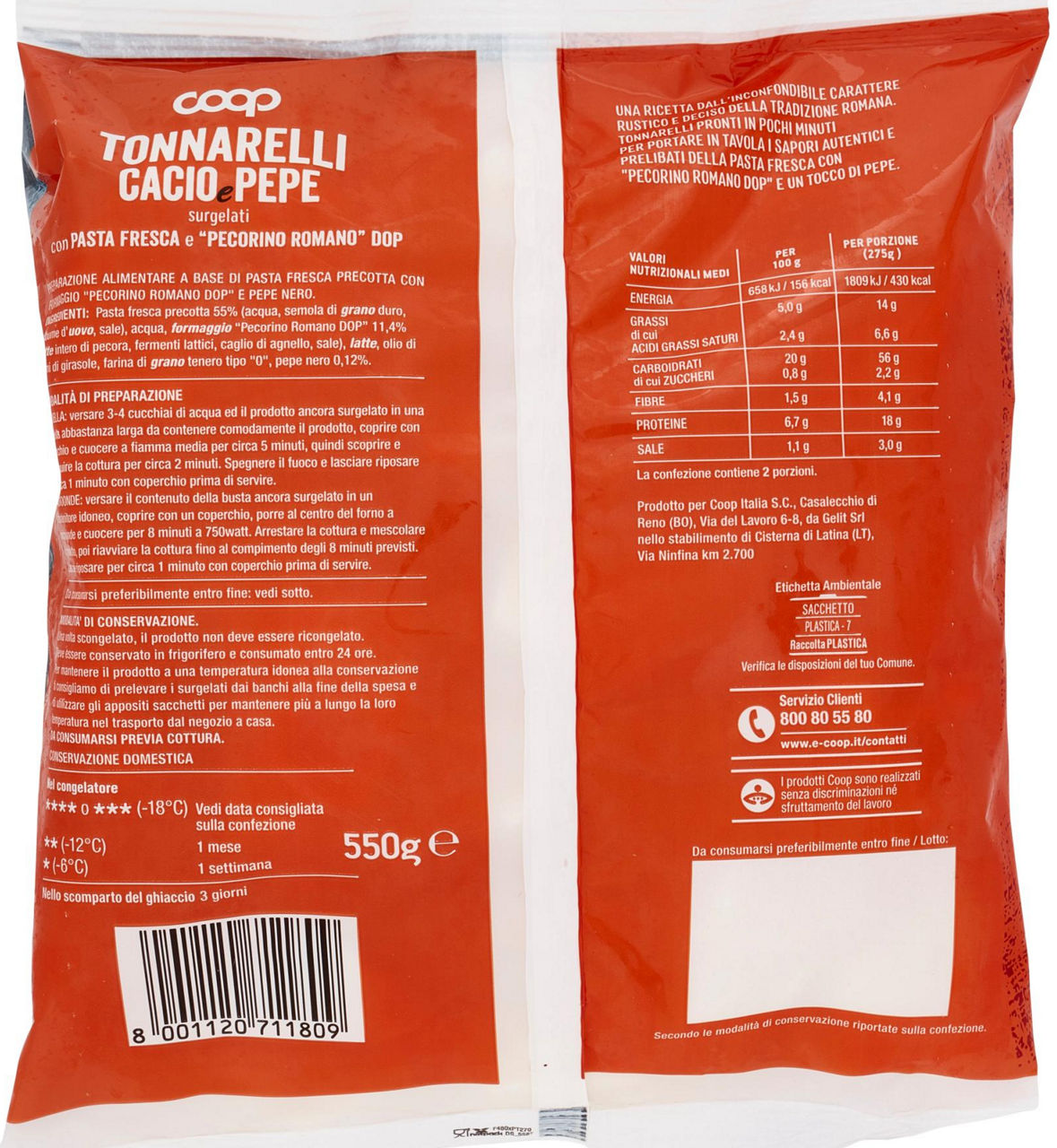 Tonnarelli cacio e pepe surgelati 550 gr - Immagine 21