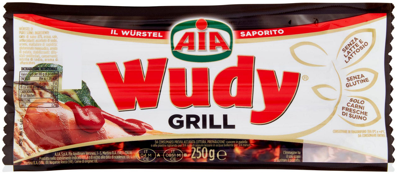 Wurstel wudy grill x3 g 250