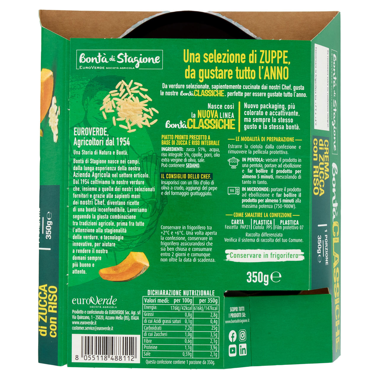 Crema di zucca con riso integrale 350 gr - Immagine 21
