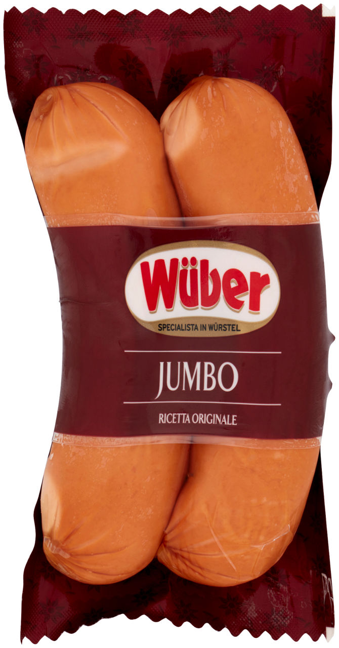 Wurstel jumbo delicatessen wuber 2 pz 300g