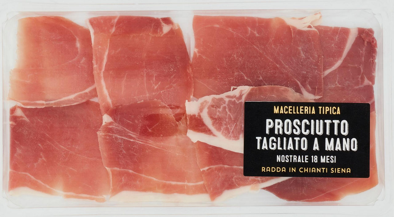 Prosciutto crudo taglio a mano nostrale 18 mesi 100g