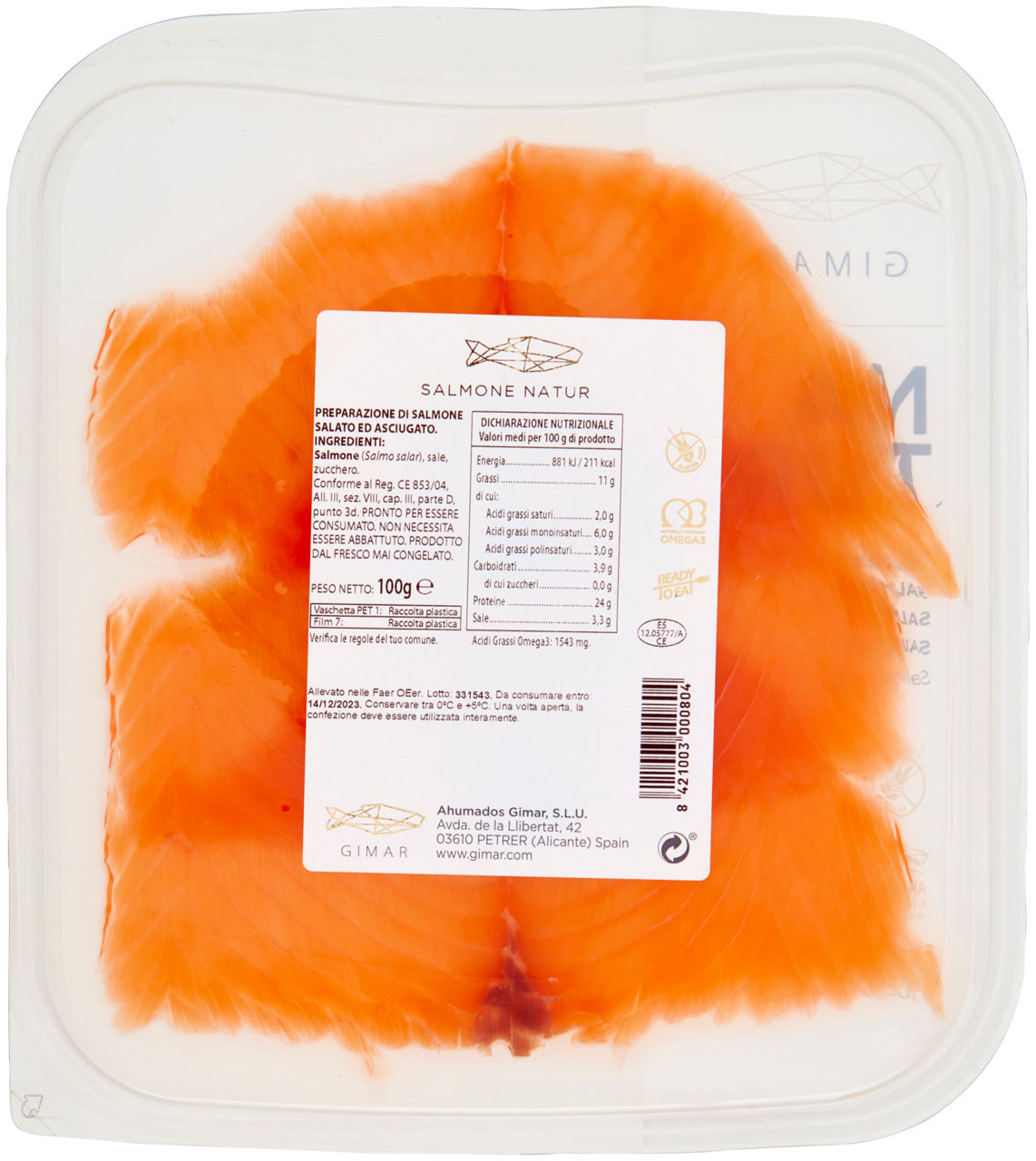 Salmone salato ed asciugato 100 gr - Immagine 21
