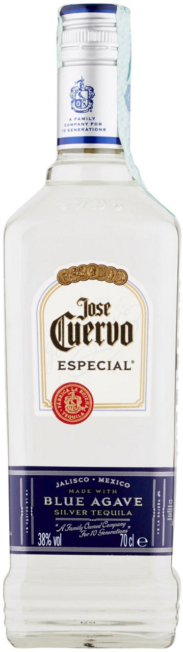 Tequila jose cuervo silver 38 gradi bottiglia ml 700