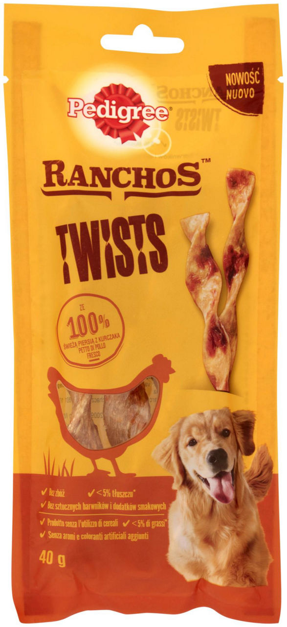 Ranchos pedigree twist 12x40g