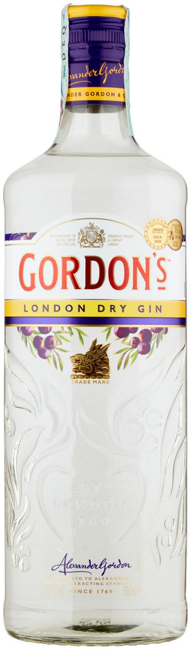 Gin gordon's 37,5 gradi bottiglia ml.700
