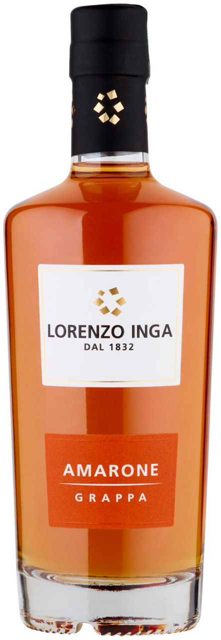 Grappa amarone 40 gradi lorenzo inga bottiglia ml 500