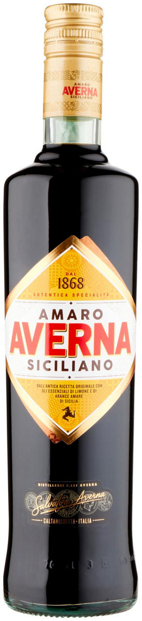 Amaro averna 29 gradi bottiglia ml 700