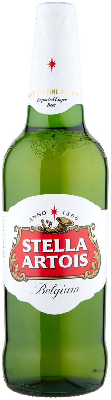 Birra stella artois 5 gradi bottiglia ml. 660