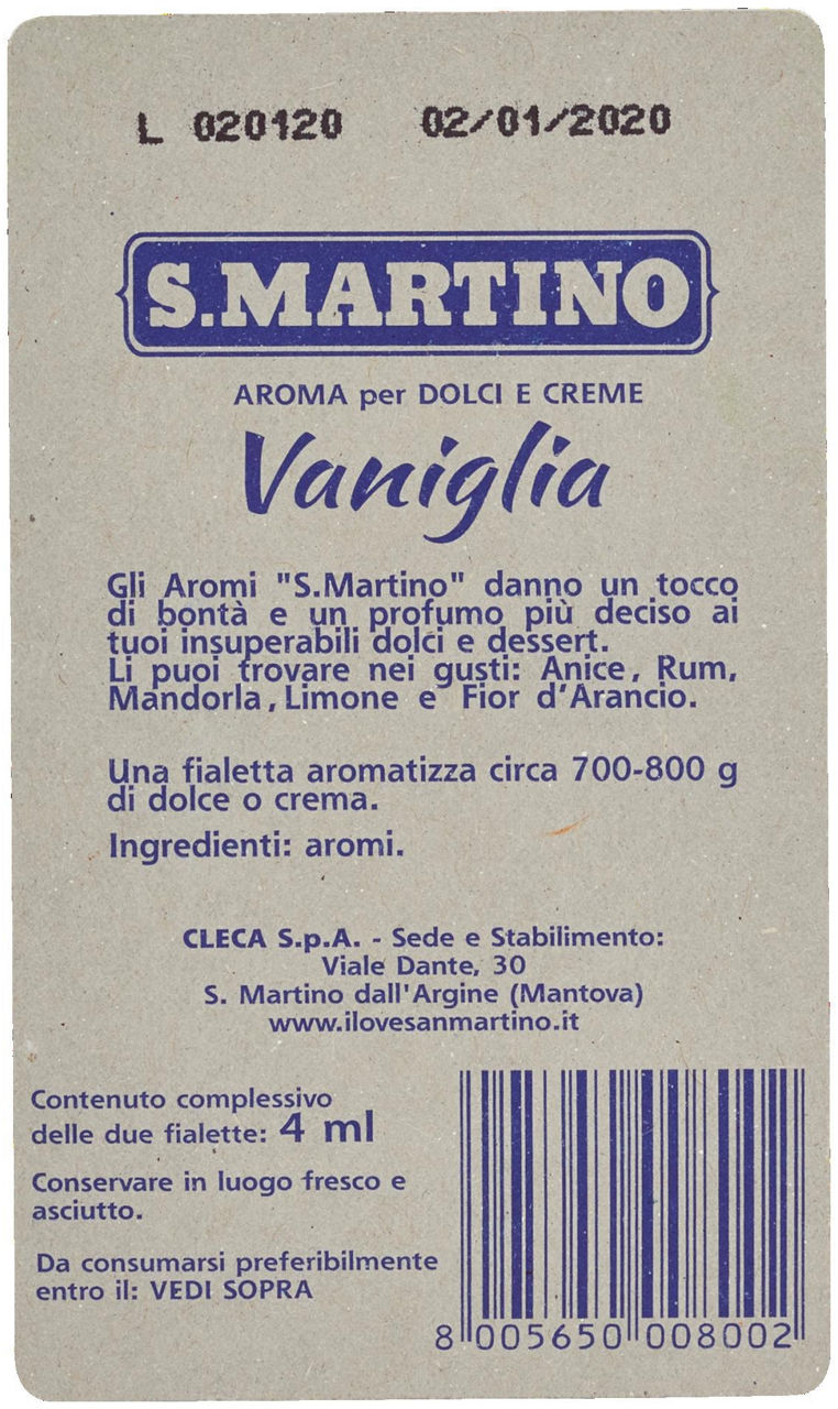 AROMA ALLA VANIGLIA S.MARTINO ML 4 - 2