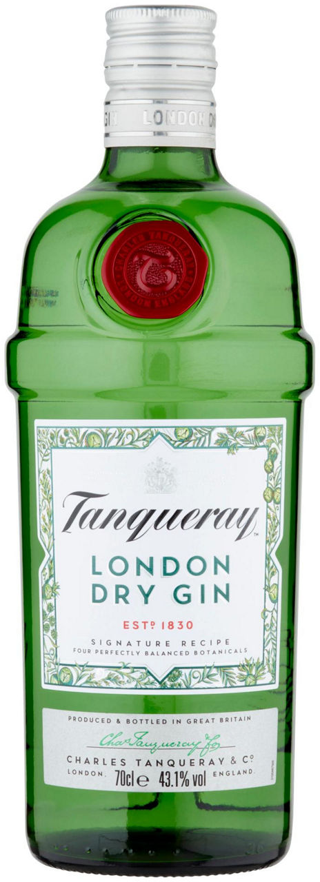 Gin tanqueray london dry 43,1 gradi bottiglia ml 700