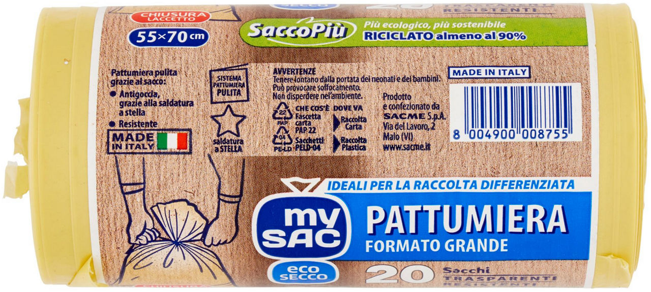 Sacchi nettezza gialli grandi 40 lt 20 pz - Immagine 51