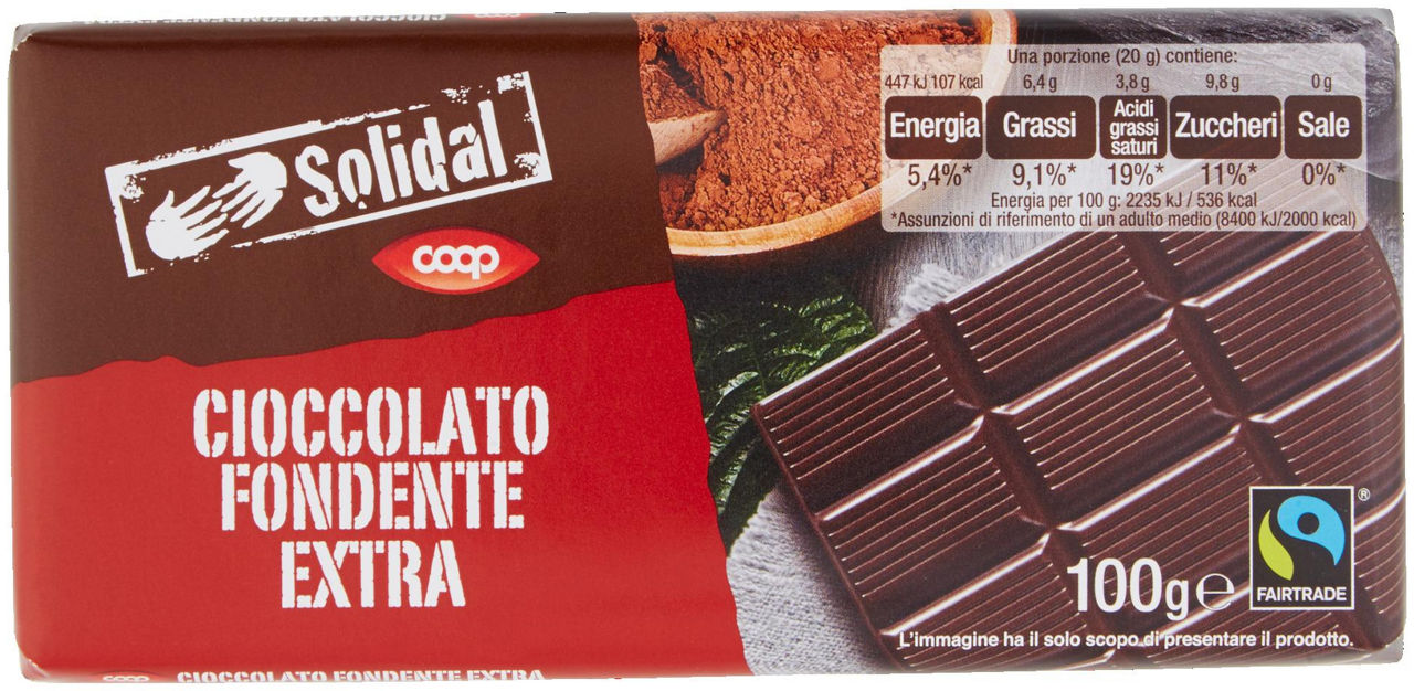 Cioccolato Fondente Extra 100 g - 0