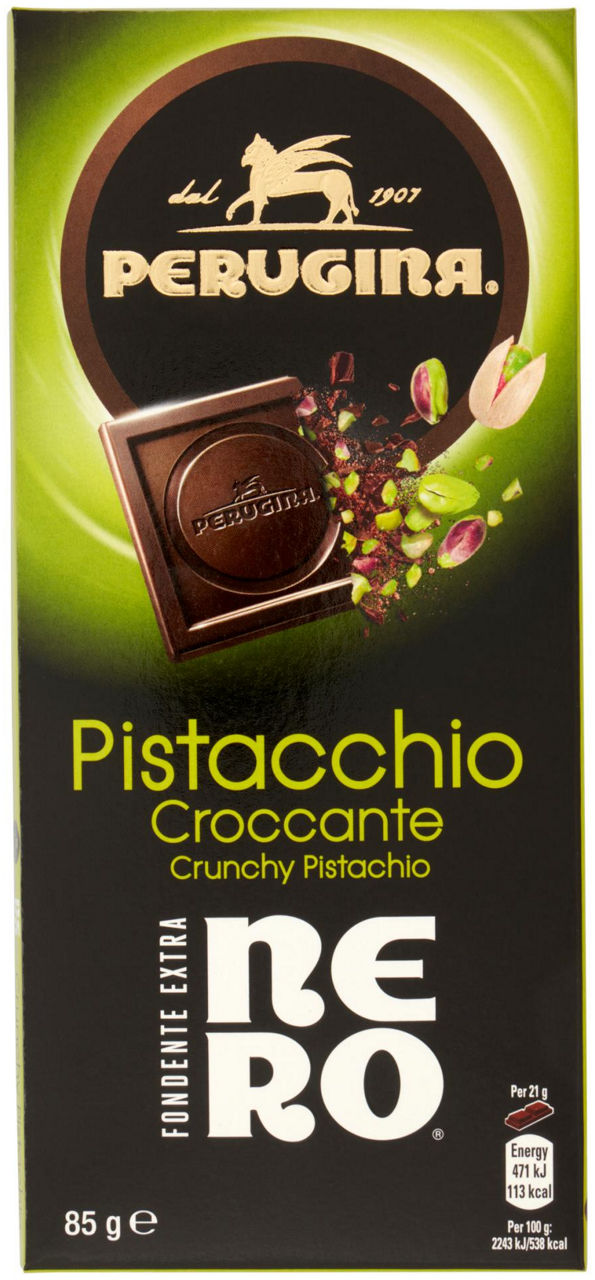 Tavoletta di cioccolato con pistacchio nero perugina g 85