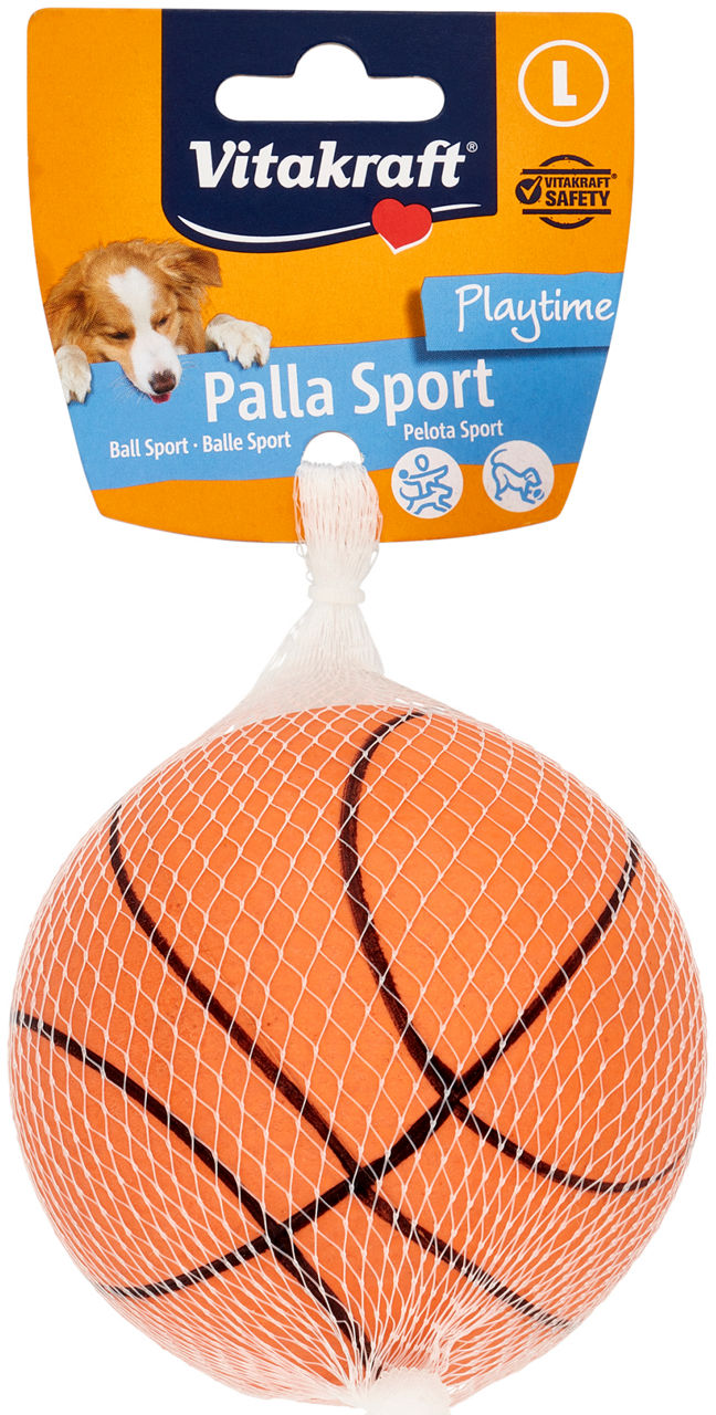 Gioco cane palla gomma sport grande vitakraft