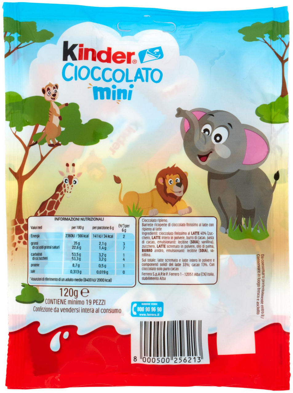 KINDER CIOCCOLATO MINI T20 POUCH G 120 - Immagine 21