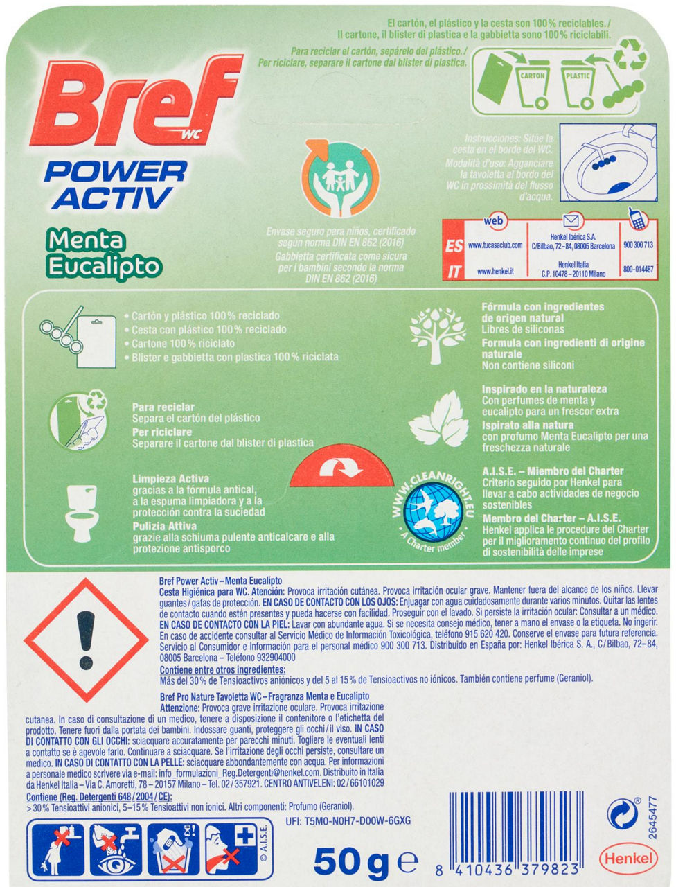 SCHIUMOGENO BREF POWER ACTIV PRONATURE EUCALIPTO E MENTA GR 50 - Immagine 21