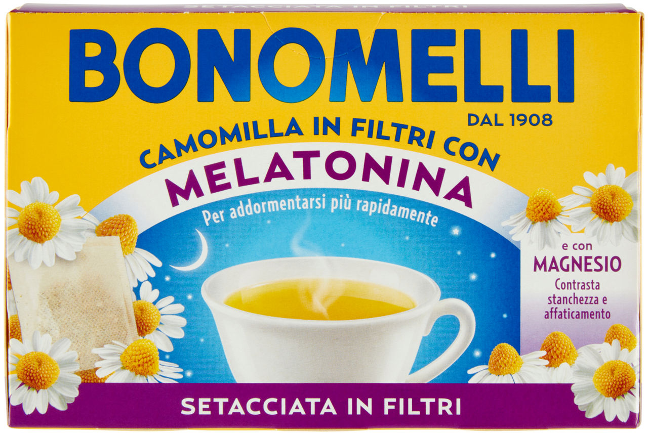 Camomilla setacciata melatonina 14 filtri bonomelli g 35