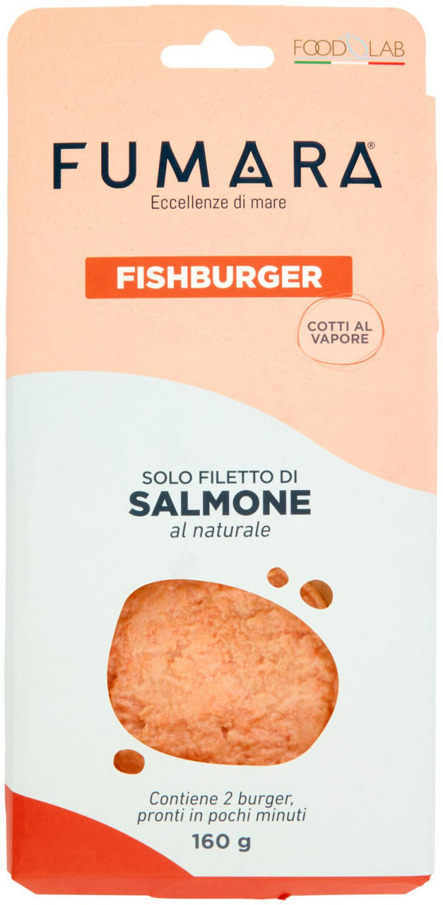 Fishburger di salmone fumara x2 g 160